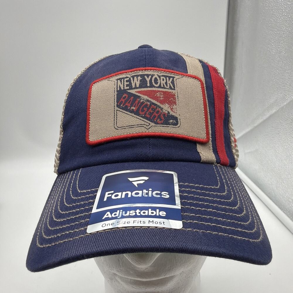 New York Rangers Fanatics Original SnapBack Hat Cap, Vintage Distressed Style
